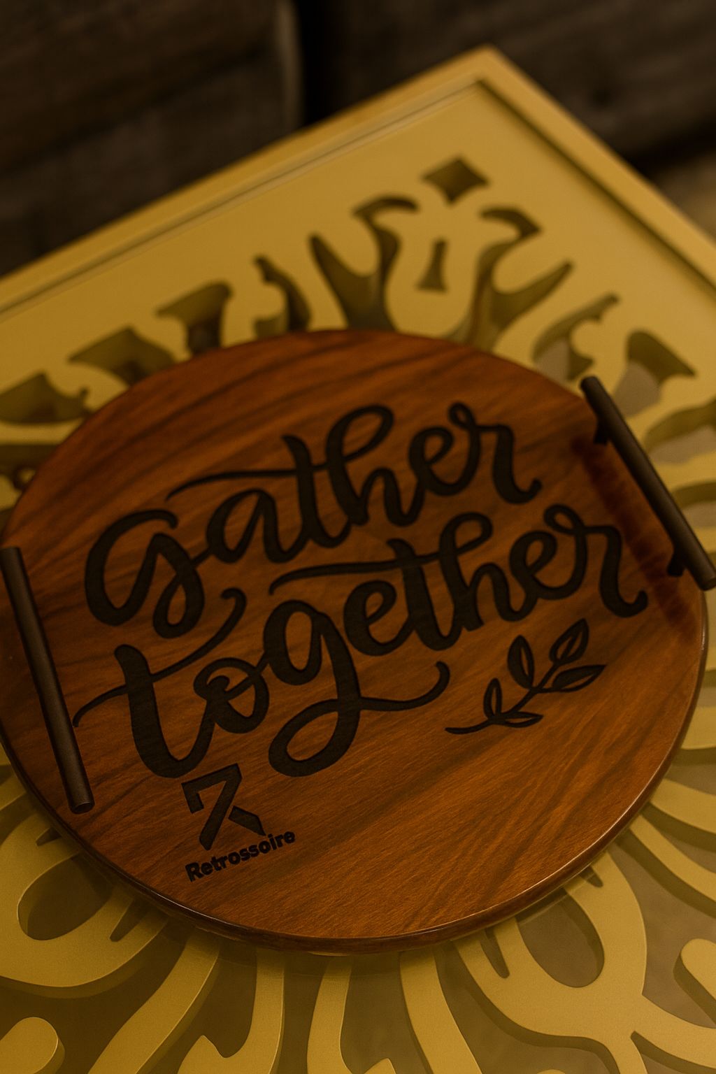 Wooden Tray - Gather Together