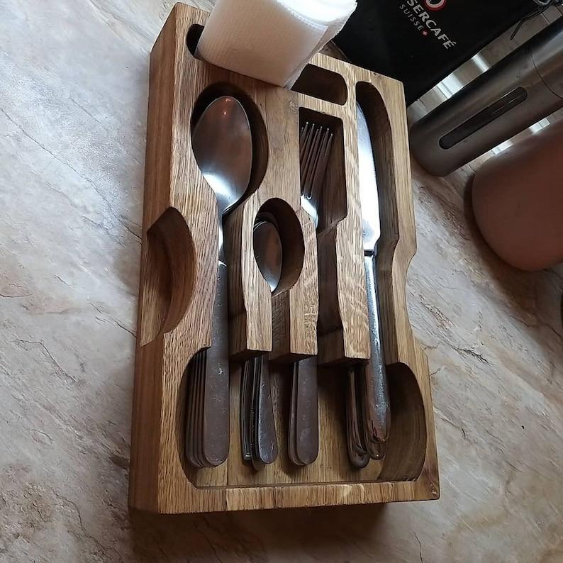 Wooden Spoon Organizer