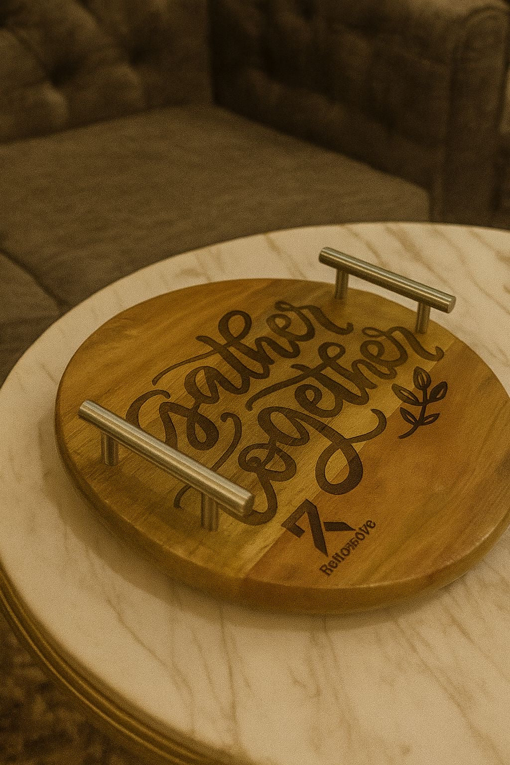 Wooden Tray - Gather Together