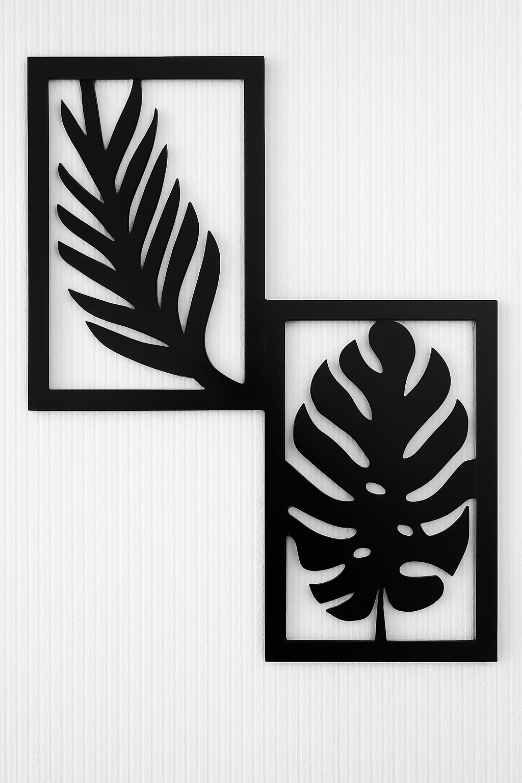 Wooden Leaf Wall Art Frames – Handmade Modern Home Décor