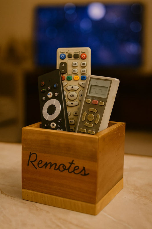 Wooden Remote Holder