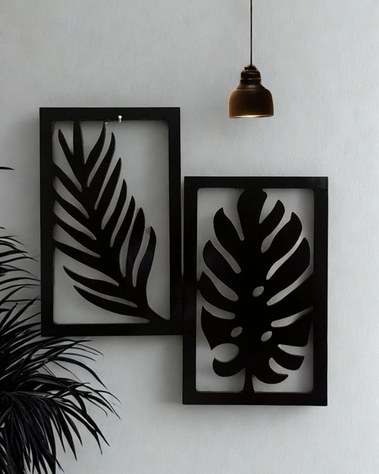 Wooden Leaf Wall Art Frames – Handmade Modern Home Décor